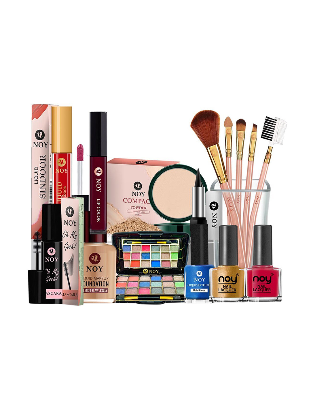 NOY Glamour 15Pcs Makeup Combo-Achieve Red Carpet-Worthy Beauty Every Time - Combo No 1120