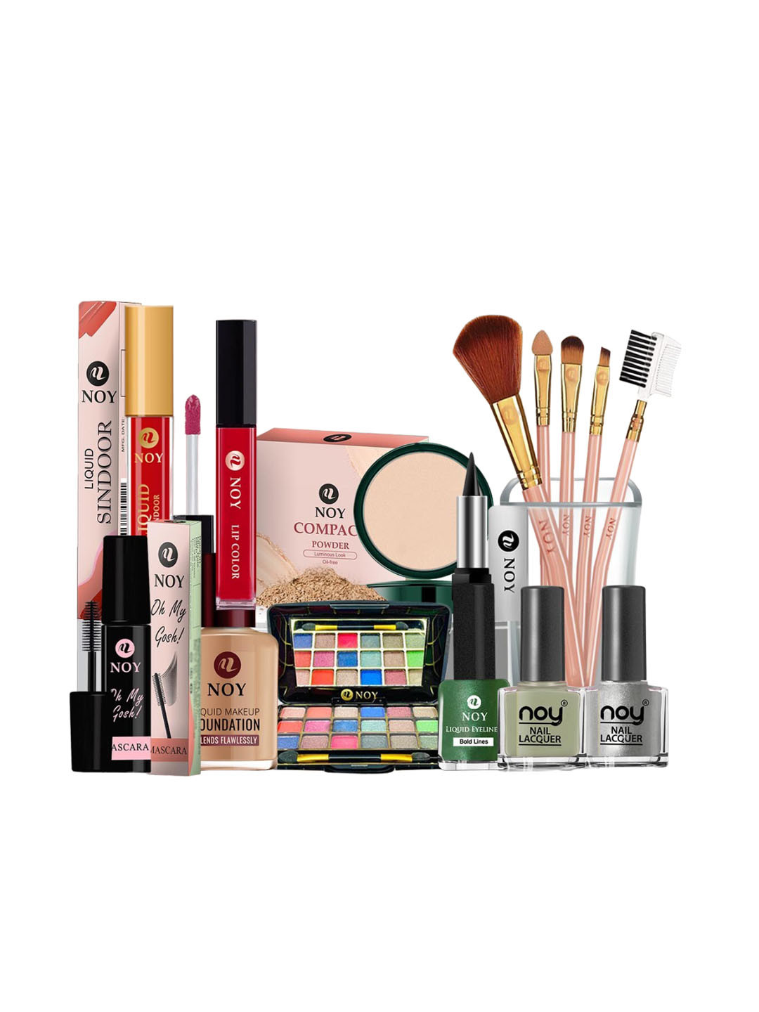 NOY Glamour 15Pcs Makeup Combo-Achieve Red Carpet-Worthy Beauty Every Time - Combo No 1581
