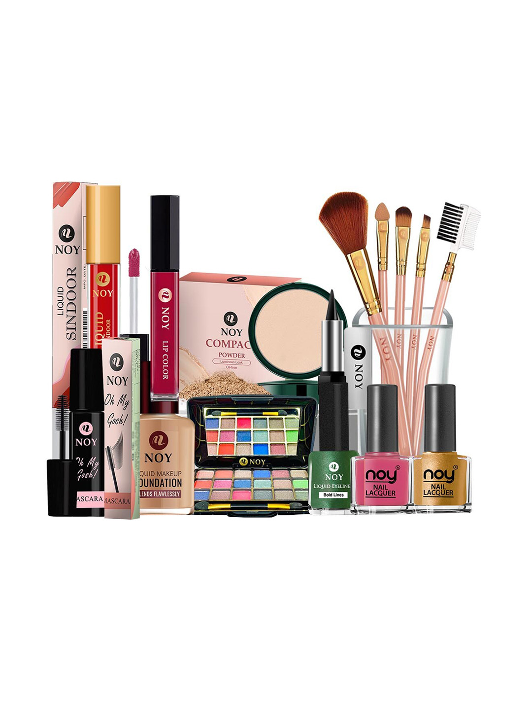 NOY Enchant 15Pcs Makeup Combo-Mesmerizing Duo For Enchanting Beauty - Combo No 1292