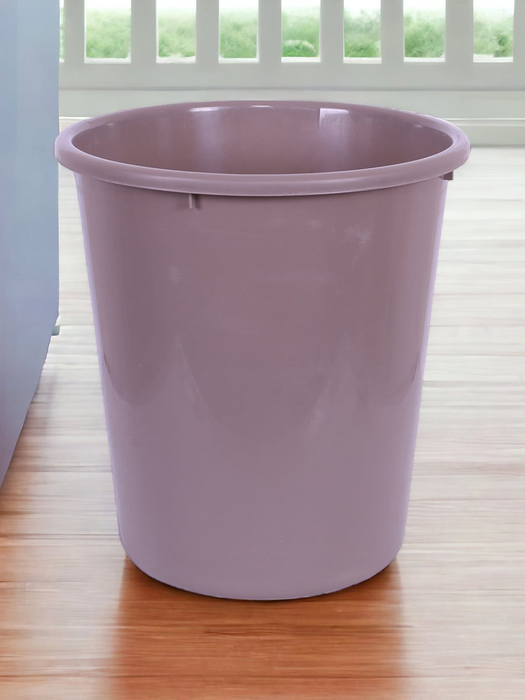 Kuber Industries Brown 2 Pieces Garbage Open Dustbins 10 L