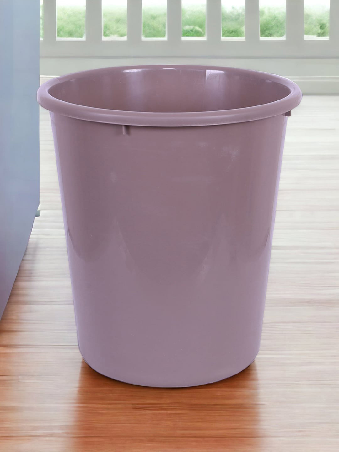 Kuber Industries Lavender 3 Pieces Plastic Garbage Dustbins - 10 L Each