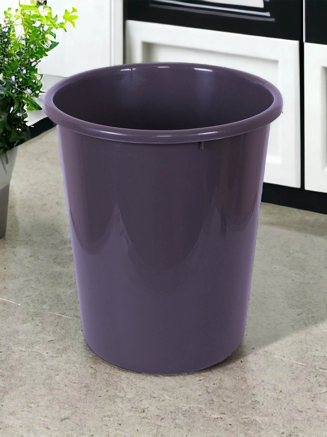 Kuber Industries Purple 2 Pieces Garbage Dustbin - 13 L Each