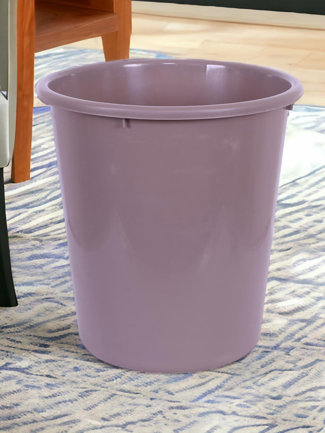 Kuber Industries Brown Plastic Garbage Open Dustbin 13 L