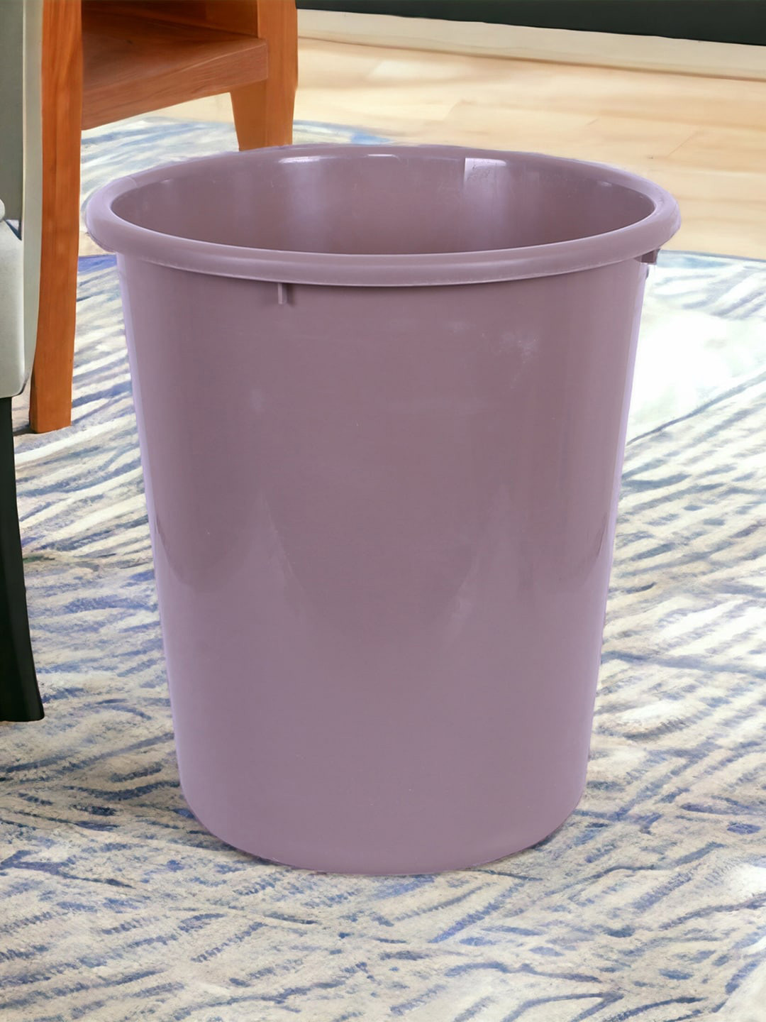 Kuber Industries Beige & Grey 2-Pieces Plastic Garbage Open Dustbins