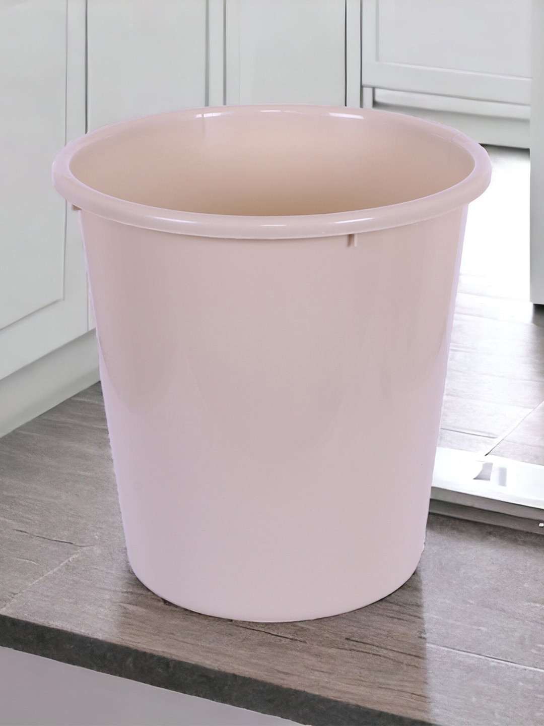 Kuber Industries 3 Pcs Beige Open Dustbins - 10 L Each