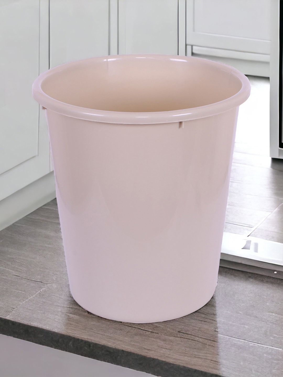 Kuber Industries 3 Pcs Pink & Purple Garbage Open Dustbin -10 L Each