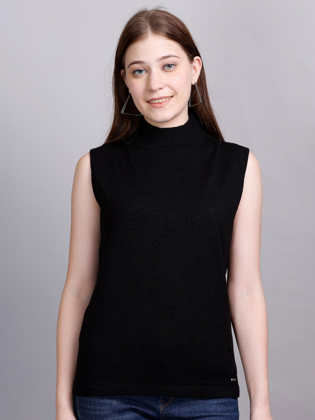 GODFREY Turtle Neck Woollen Sweater Vest