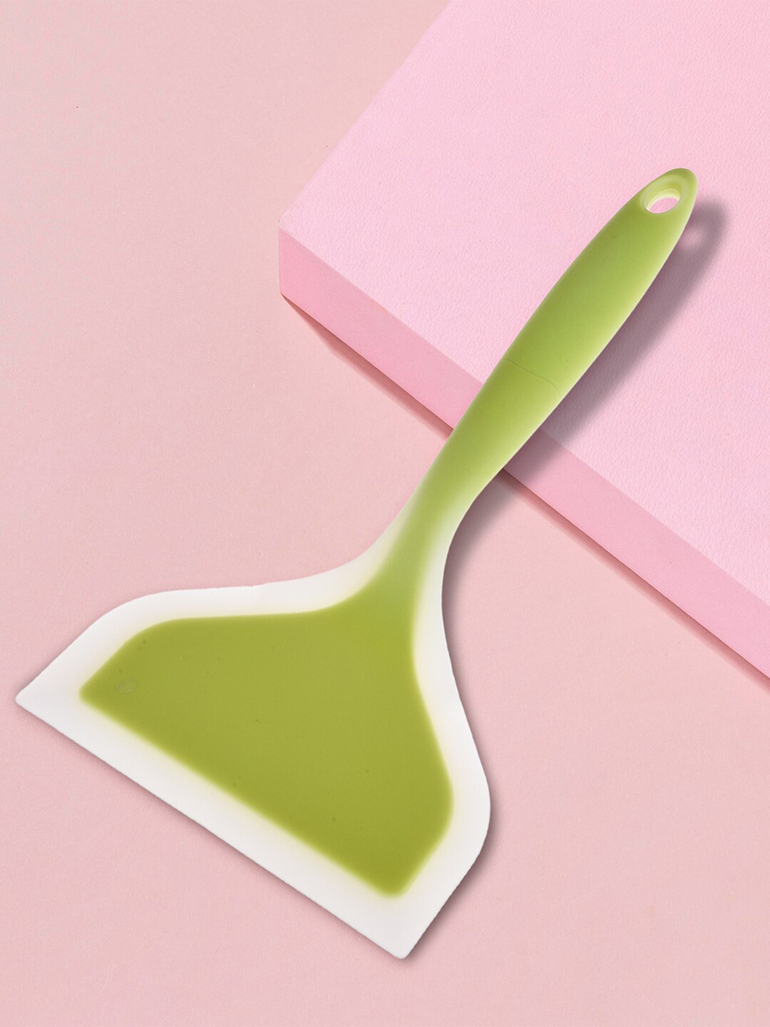 Kuber Industries Green 3 Pieces Wide Spatula Turner