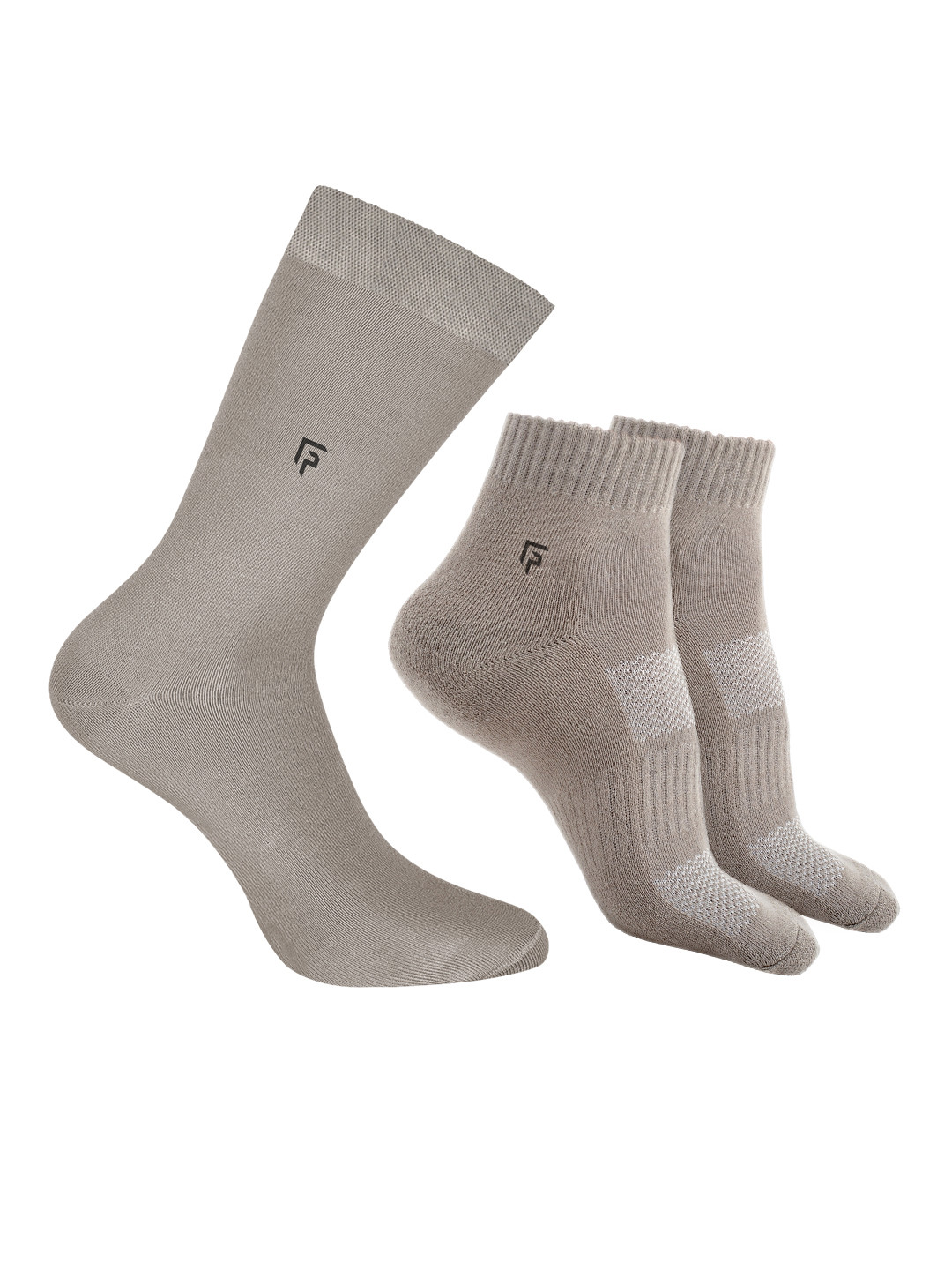 FOOTPRINTS Men Pack Of 3 Cotton & Bamboo Socks
