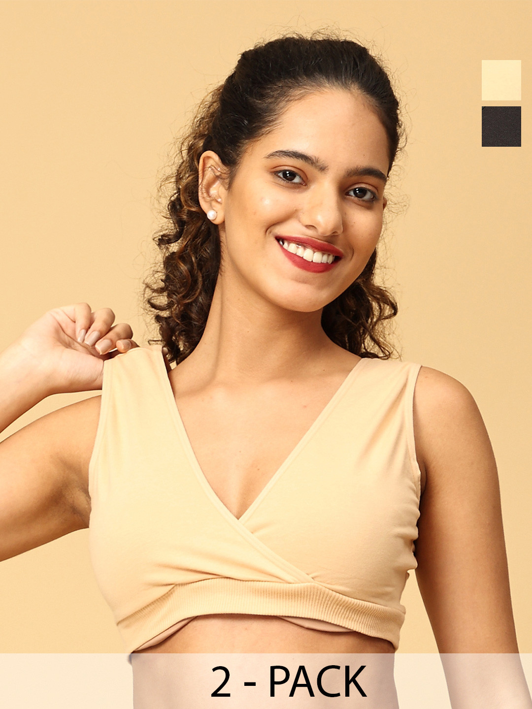 The Mom Store Pack Of 2 Full Coverage Underwired Maternity Bra With All Day Comfort