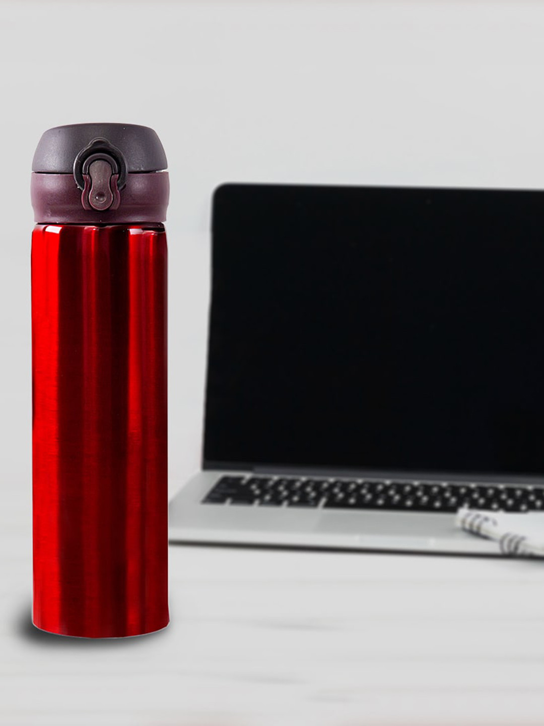 Yellow Bee Red Stainless Steel Double Wall Vacuum Flask - 500ml