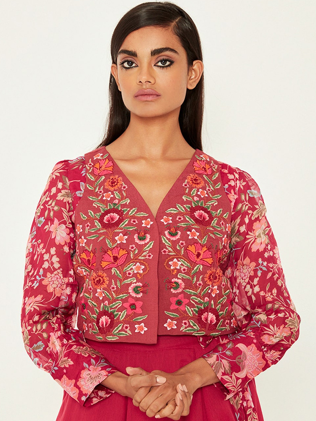 Ethnic jacket myntra on sale
