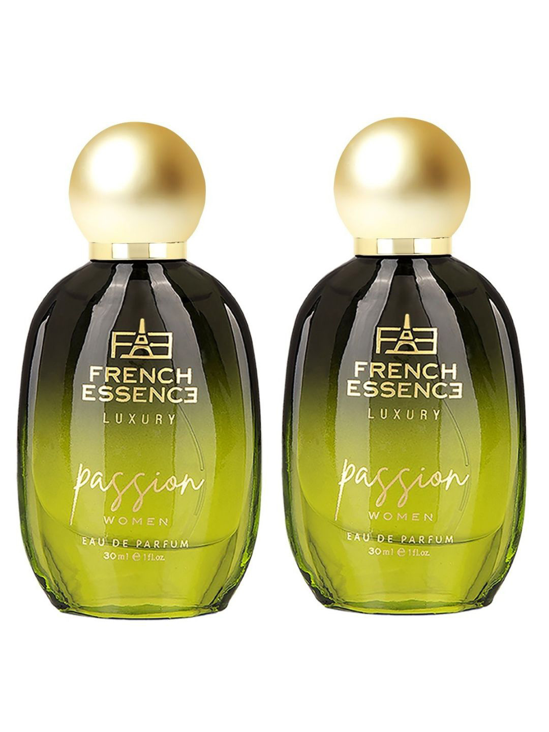 FRENCH ESSENCE Women Set of 2 Passion Long Lasting Luxury Eau De Parfum - 30 ml each