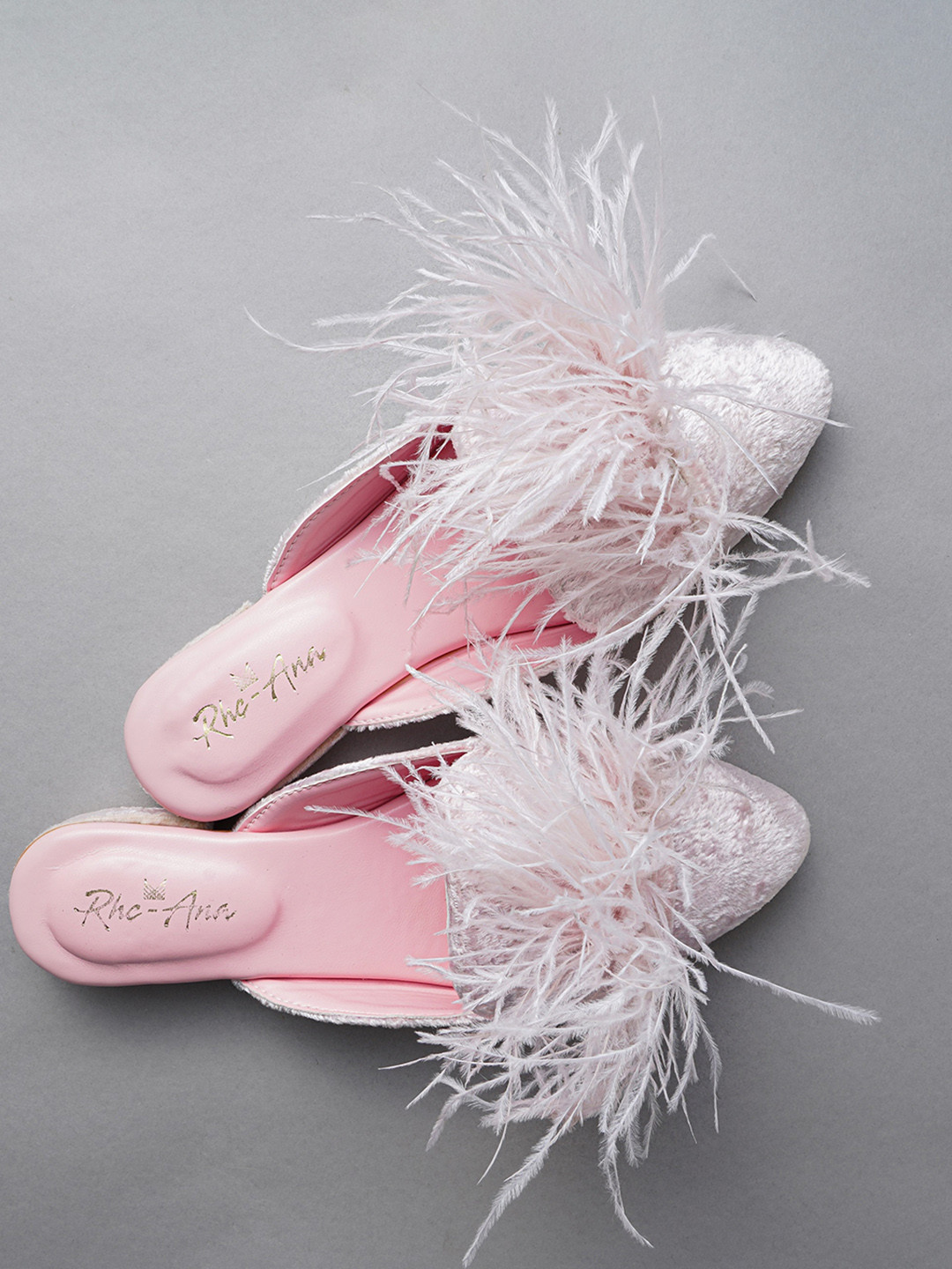 Rhe-Ana Pointed Toe Party Fabric Mules