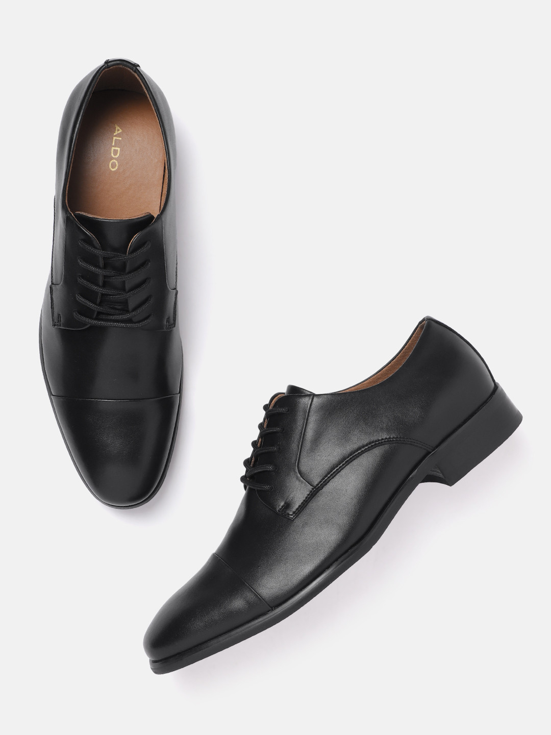 ALDO Men Leather Formal Derbys