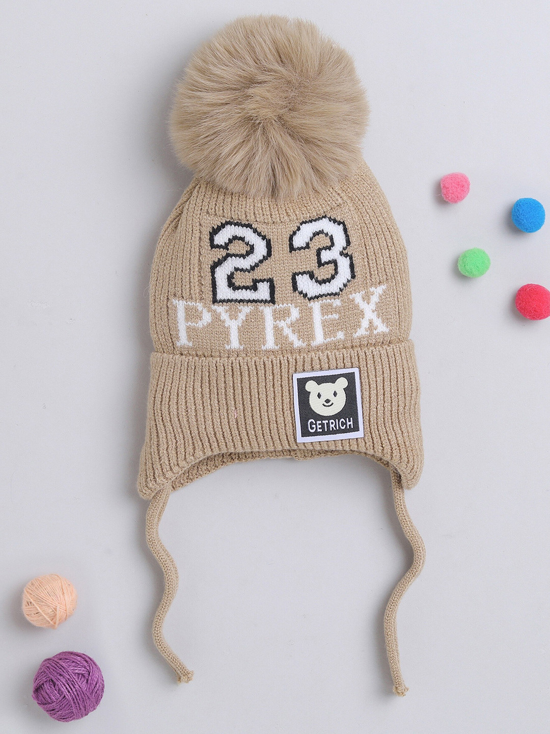 The Magic Wand Kids Printed Woollen Beanie