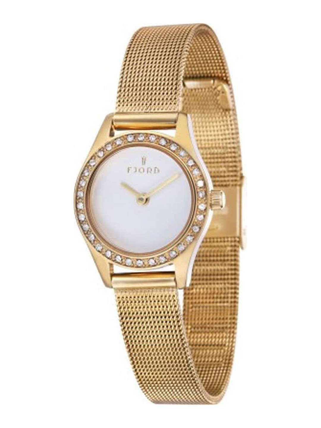 FJORD Women Embellished Dial & Bracelet Style Straps Analogue Watch FJ-6031-33