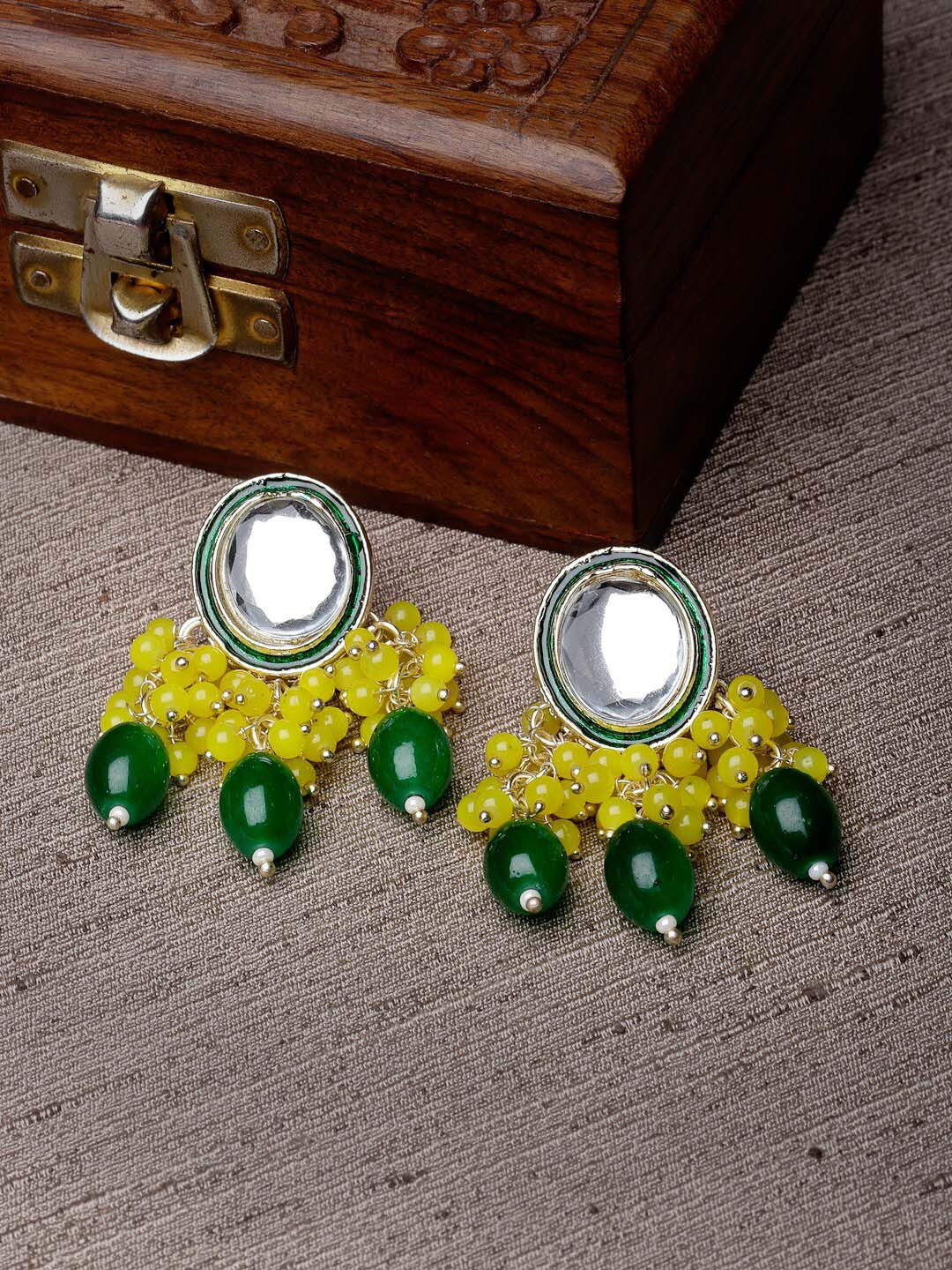 Sukkhi Gold Plated Contemporary Drop Earings