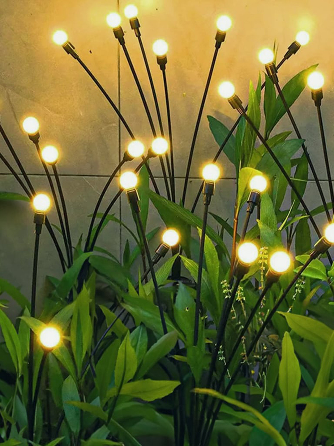 TRUSTBASKET Set Of 2 Plastic Solar Outdoor Lights