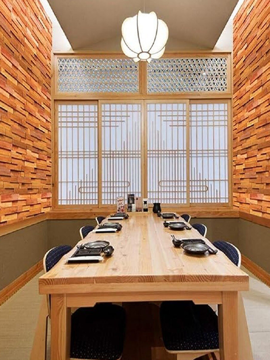 Univocean Orange-Coloured Printed Wall Sticker