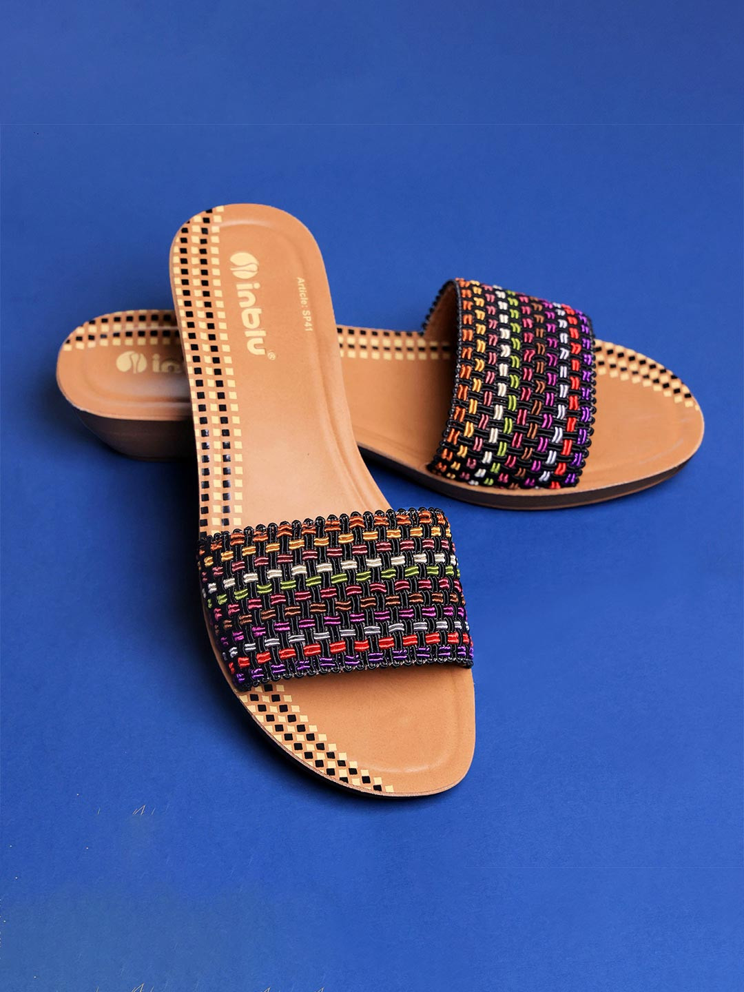 Inblu Lightweight Textured Lightweight & Anti Skid Open Toe Wedges
