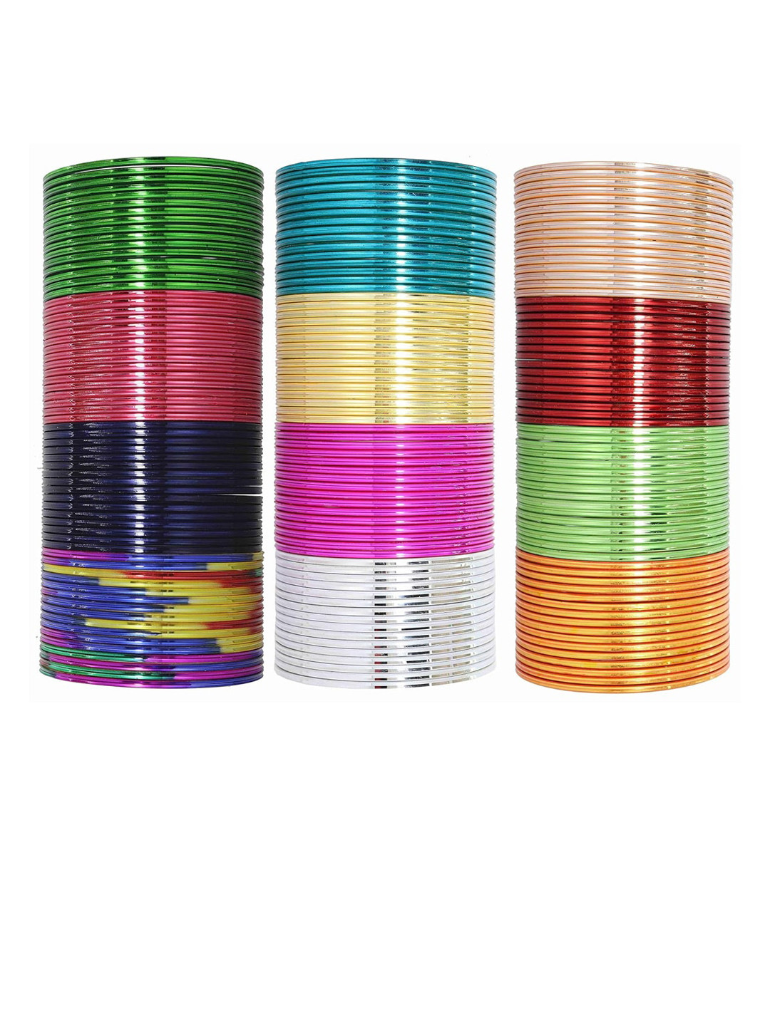 NMII Set Of 192 Gold-Plated  Glass Bangles