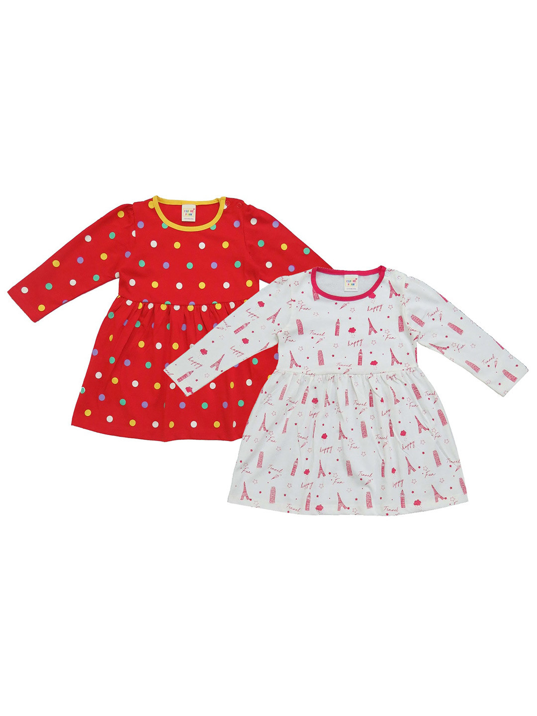 Clothe Funn Multicoloured Print Fit & Flare Dress