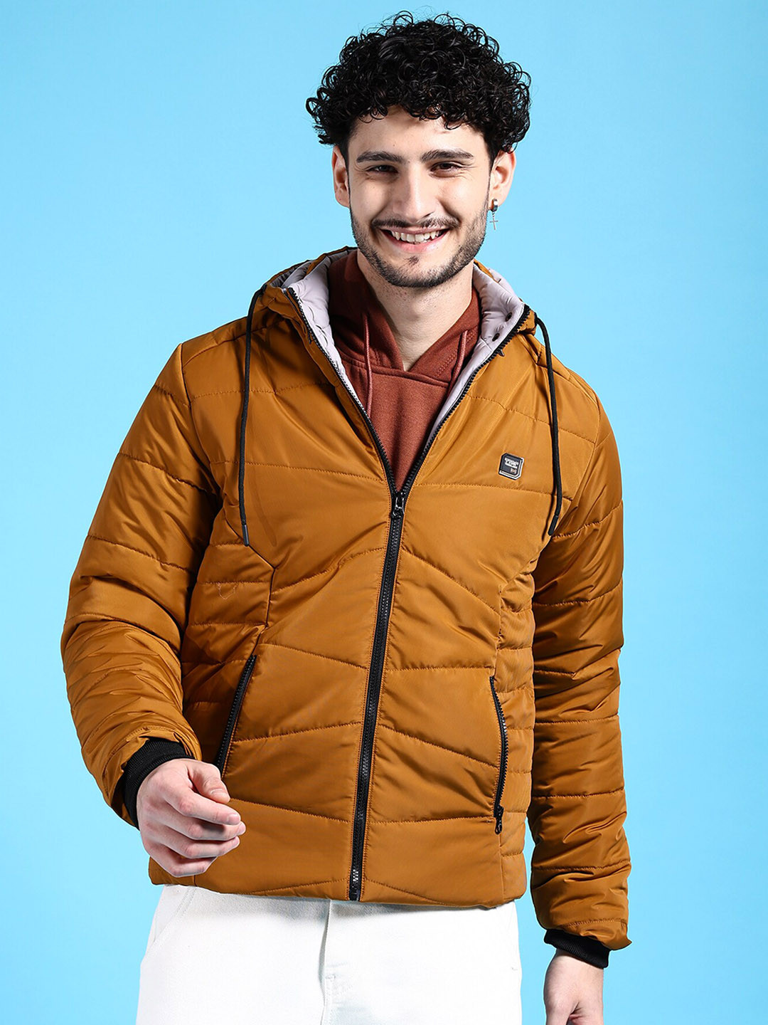 The Indian Garage Co Men Khaki Outdoor Parka Jacket