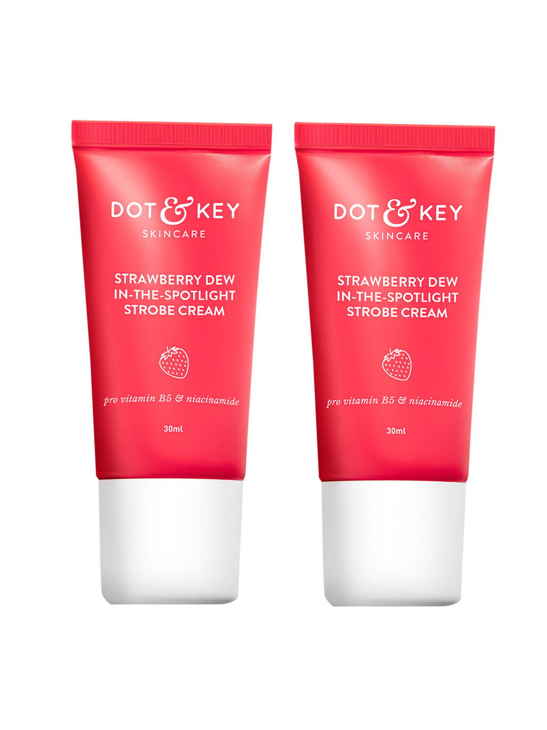 DOT & KEY Set of 2 Strawberry Dew In-The-Spotlight Strobe Cream - 30ml Each