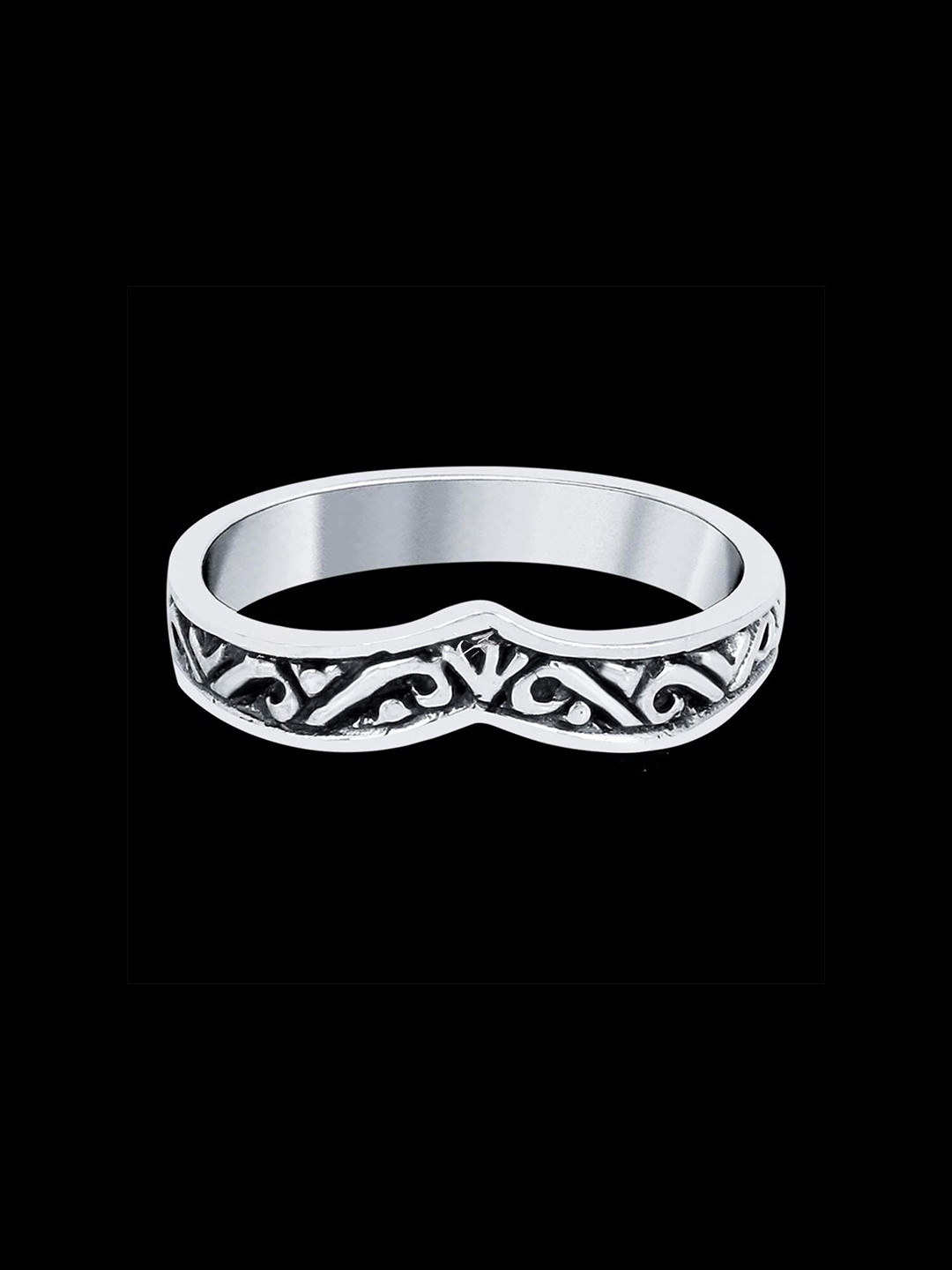 Yellow Chimes Princess Crown 925 Sterling Silver Finger Ring