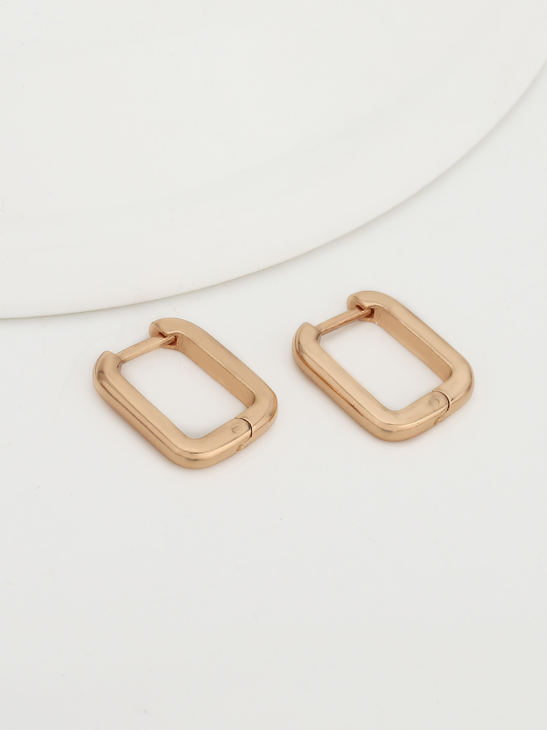 Carlton London Rose Gold-Plated Square Ear Cuff Earrings