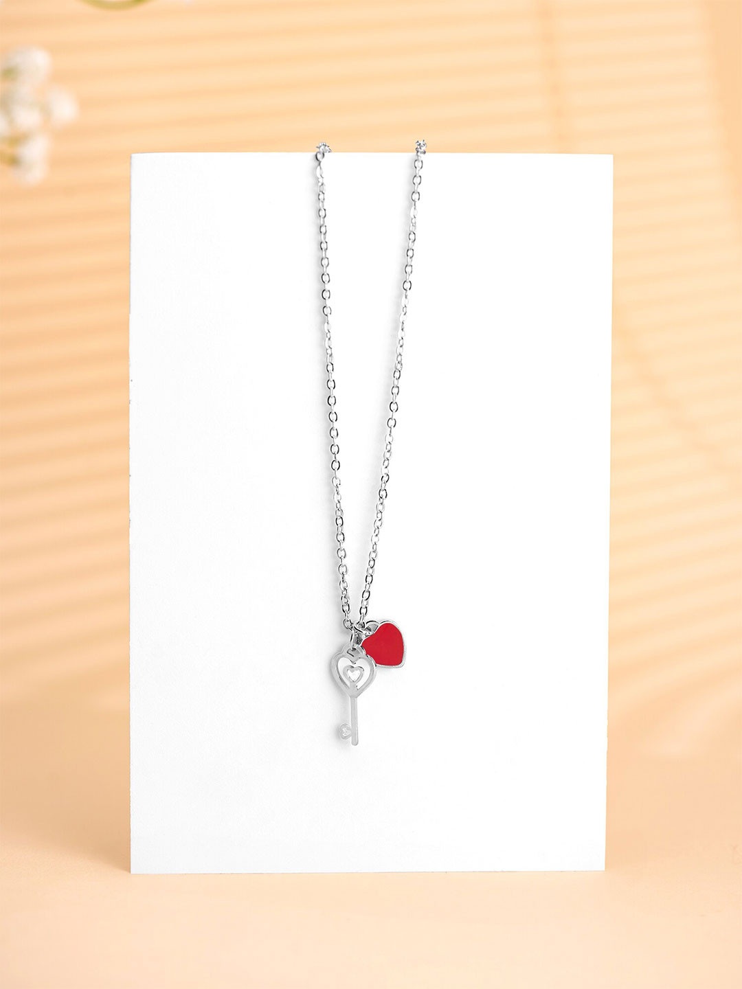 Yellow Chimes Heart Pendant With Chain