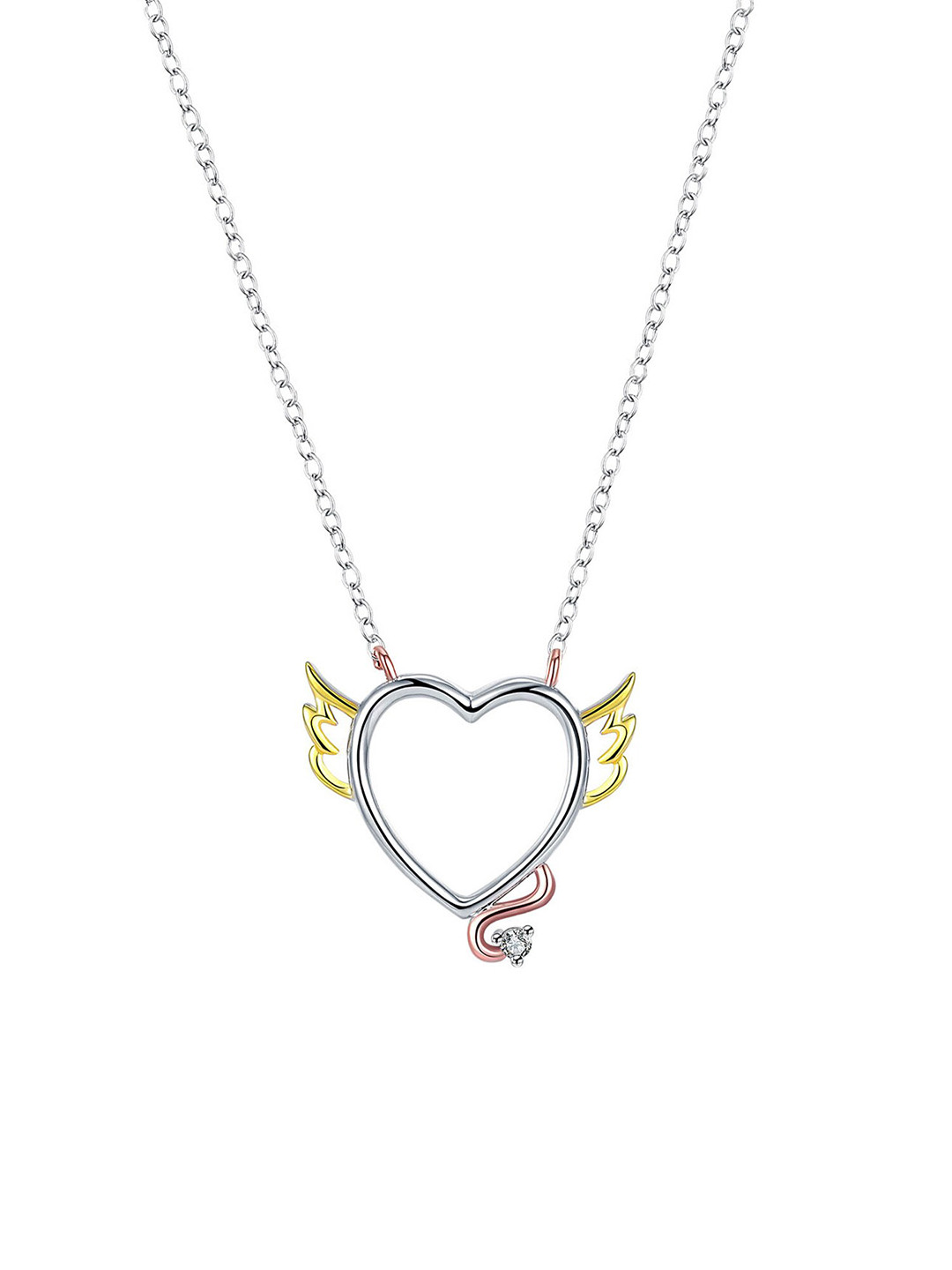 Yellow Chimes Brass Necklace
