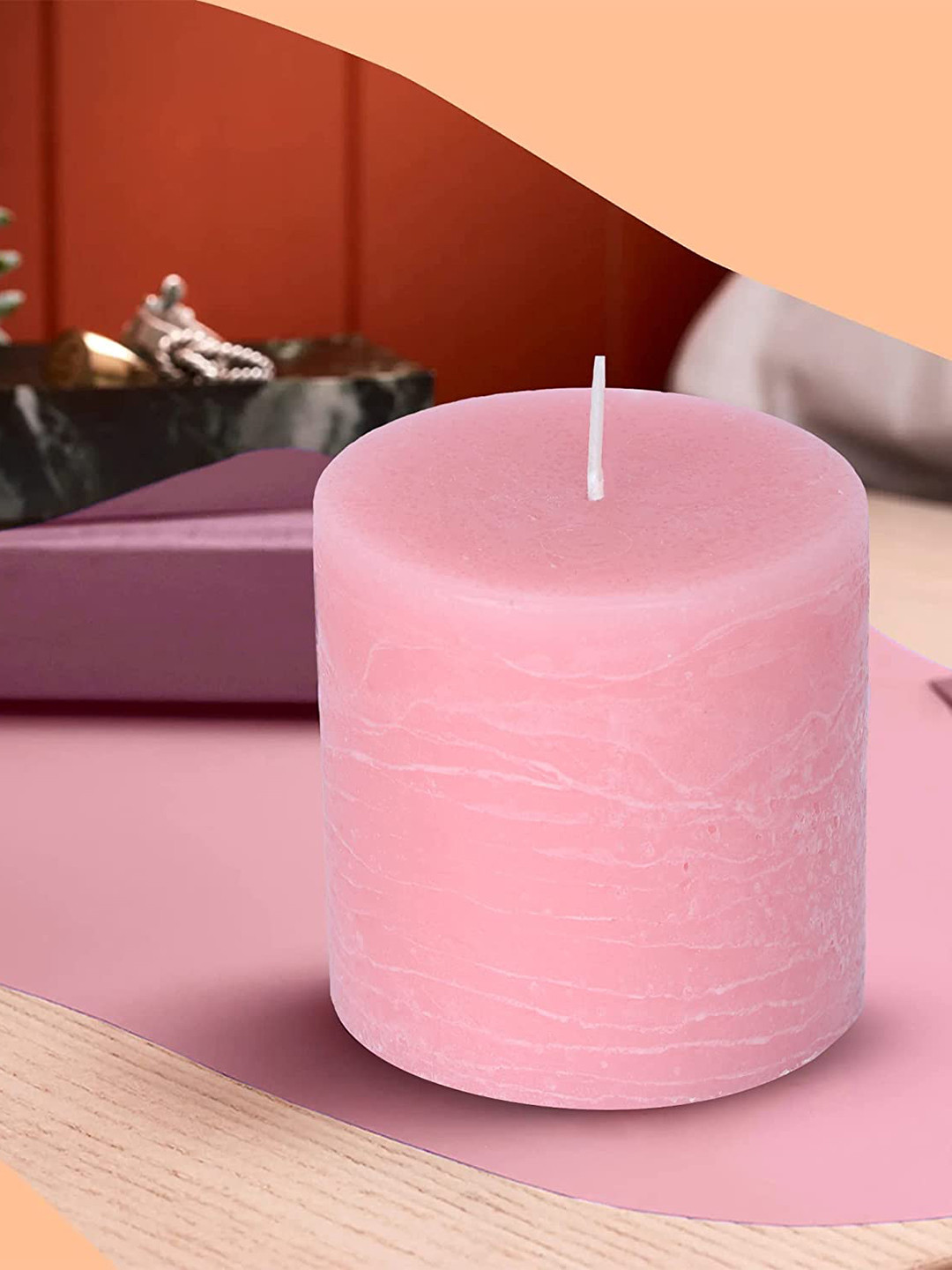 Parkash Candles 3Pcs Scented 1 Wick White Sage Solid Tapered Regular Pillar Candles