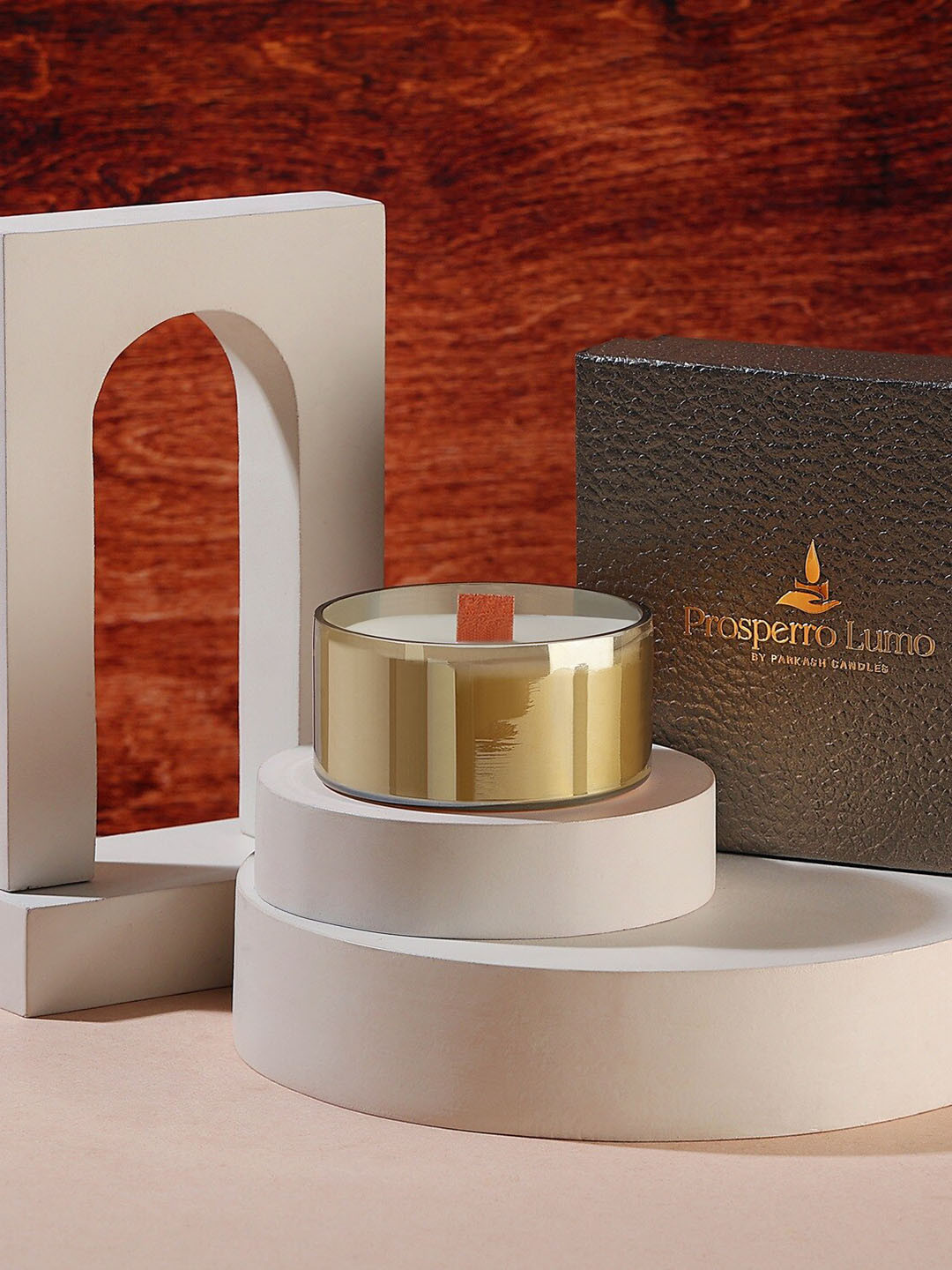 Parkash Candles Premium Glass Soy Wax Home Decor Scented Solid Round Regular Jar Candles