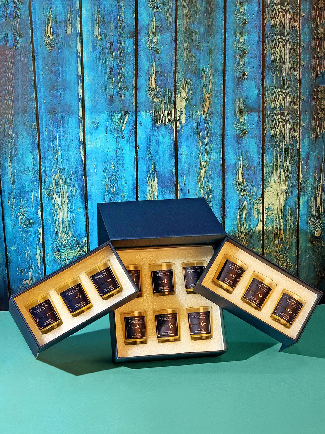 Parkash Candles Luxury Glass Paraffin Wax 12Pcs Scented Solid Jar Candles