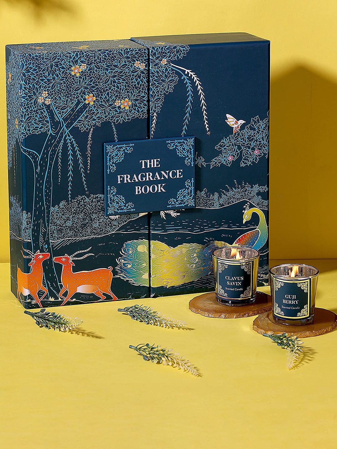 Parkash Candles Premium Soy Wax Gift Set, Luxurious Gift Box 16Pcs Scented Jar Candles