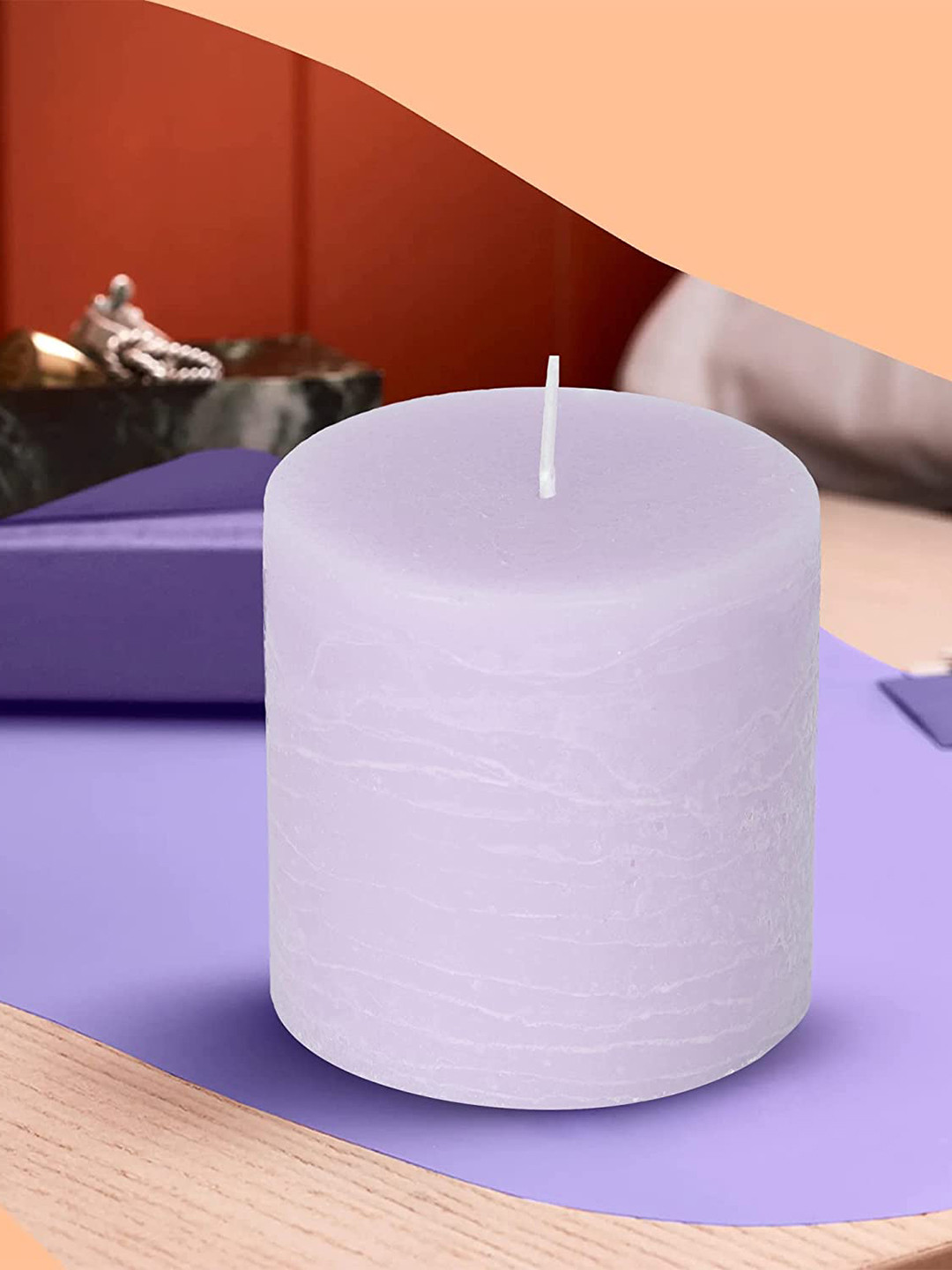 Parkash Candles 3Pcs Scented 1 Wick Berry Blast Solid Tapered Regular Pillar Candles