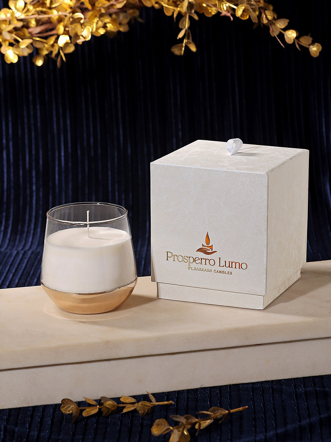 Parkash Candles Scented 1 Wick Oud Solid Geometric Regular Jar Candles