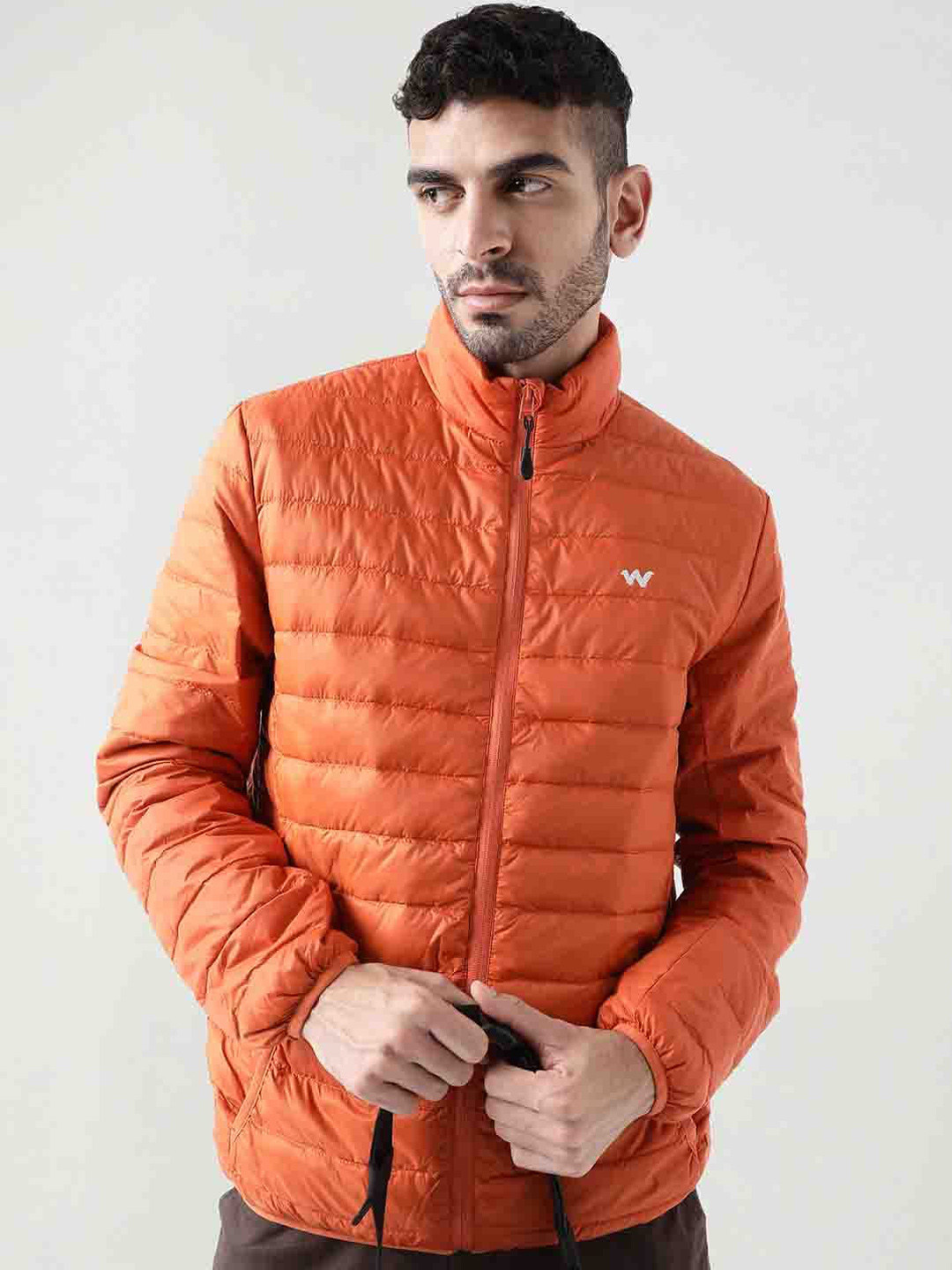 Wildcraft Men Beige Colourblocked Insulator Puffer Jacket with Patchwork