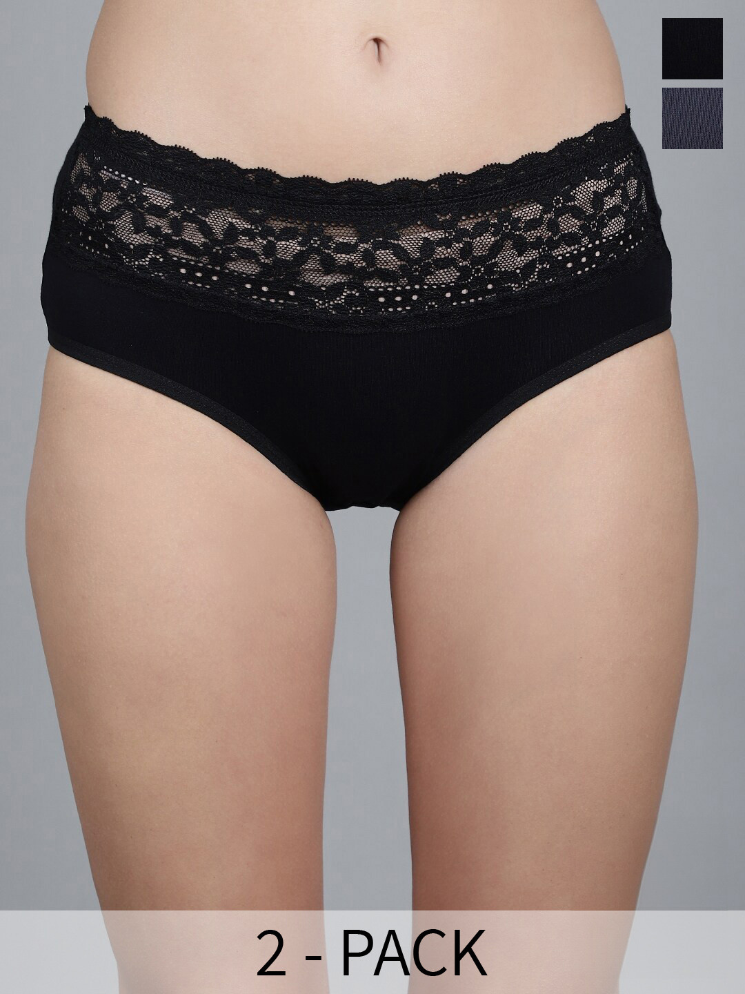 GRACIT Pack Of 2 Hipster Briefs