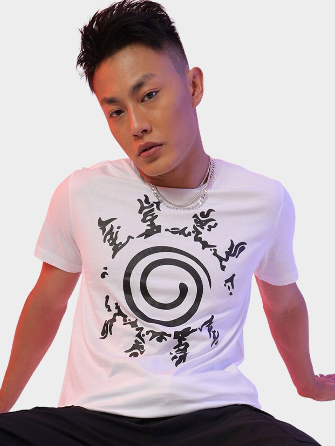 Fans Army Naruto Anime Graphic Printed Oversized Pure Cotton T-Shirt