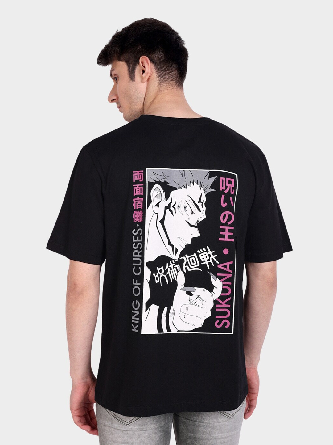 Fans Army Ryomen Sukuna Printed Pure Cotton Oversized T-shirt