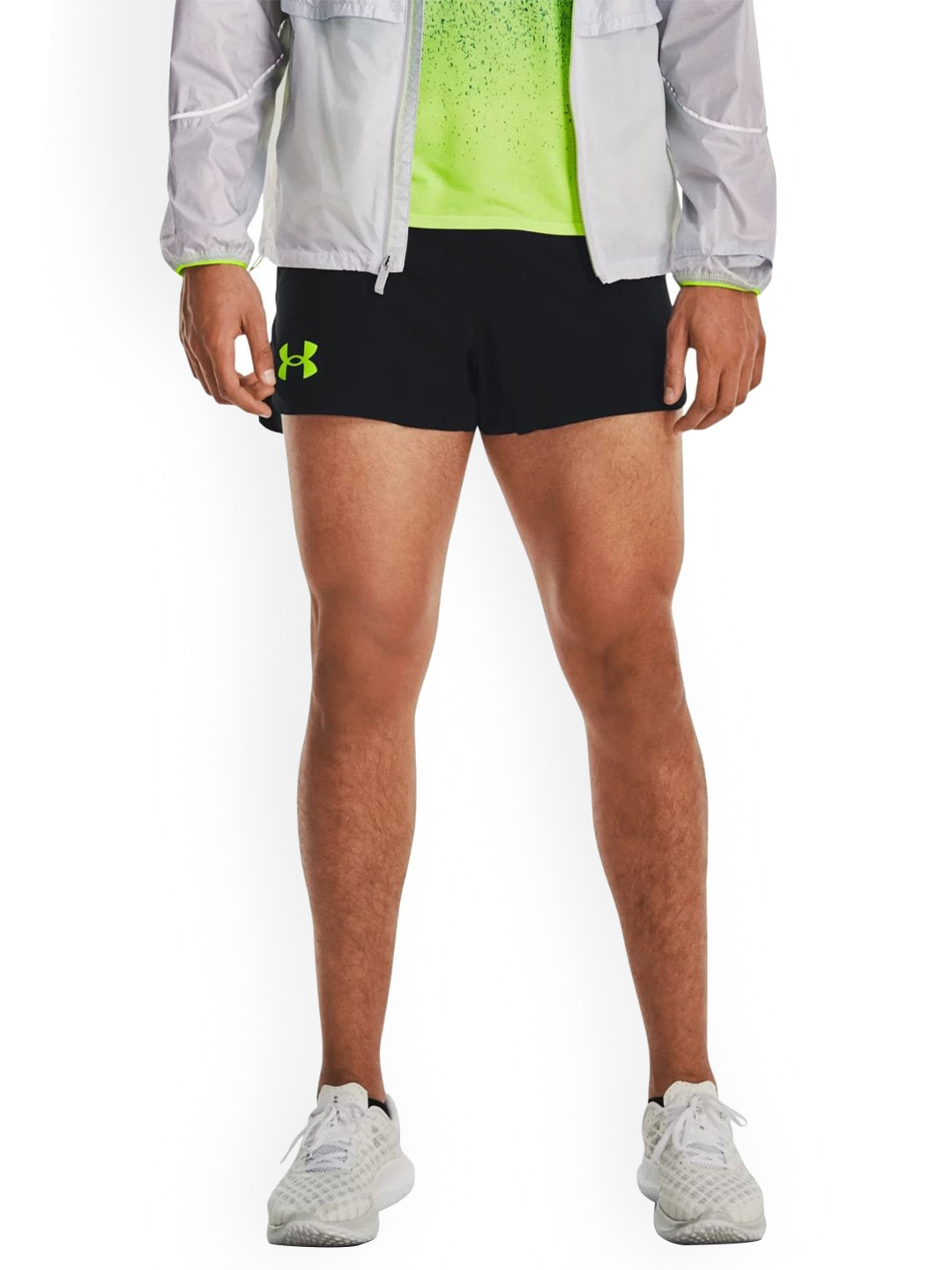 UNDER ARMOUR Men Lighter Than Air Brand Logo Printed Slim-Fit Sports Shorts