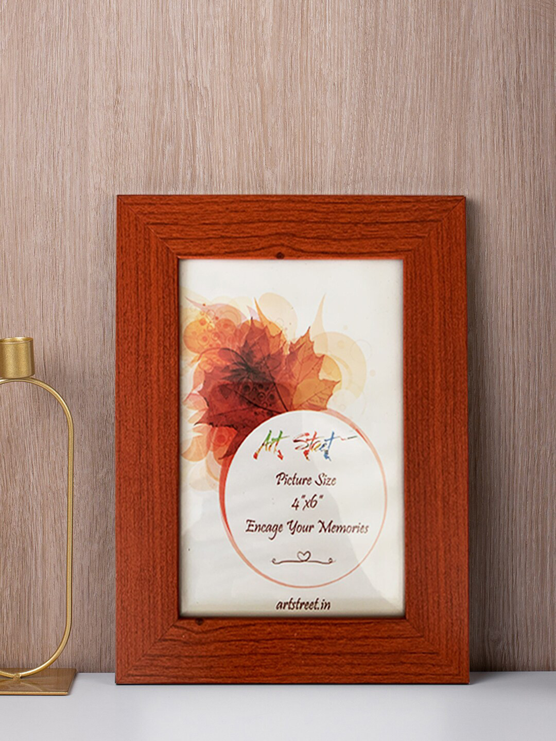 Art Street Brown Wooden Photo Frame