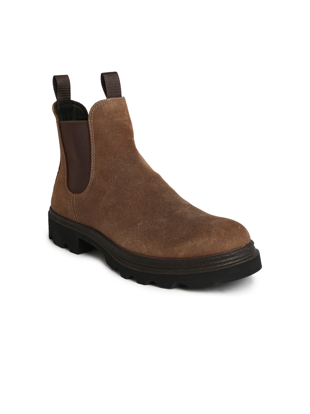 ECCO Women Grainer Cocoa Brown Suede Regular Chelsea Boots