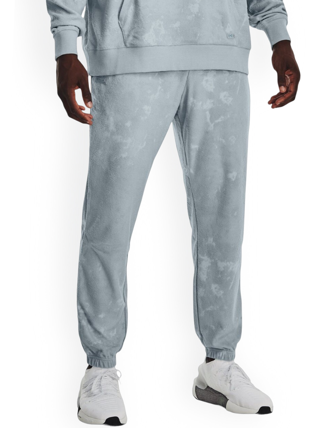 UNDER ARMOUR Men Journey Terry Printed Mid Rise Relaxed Fit Joggers