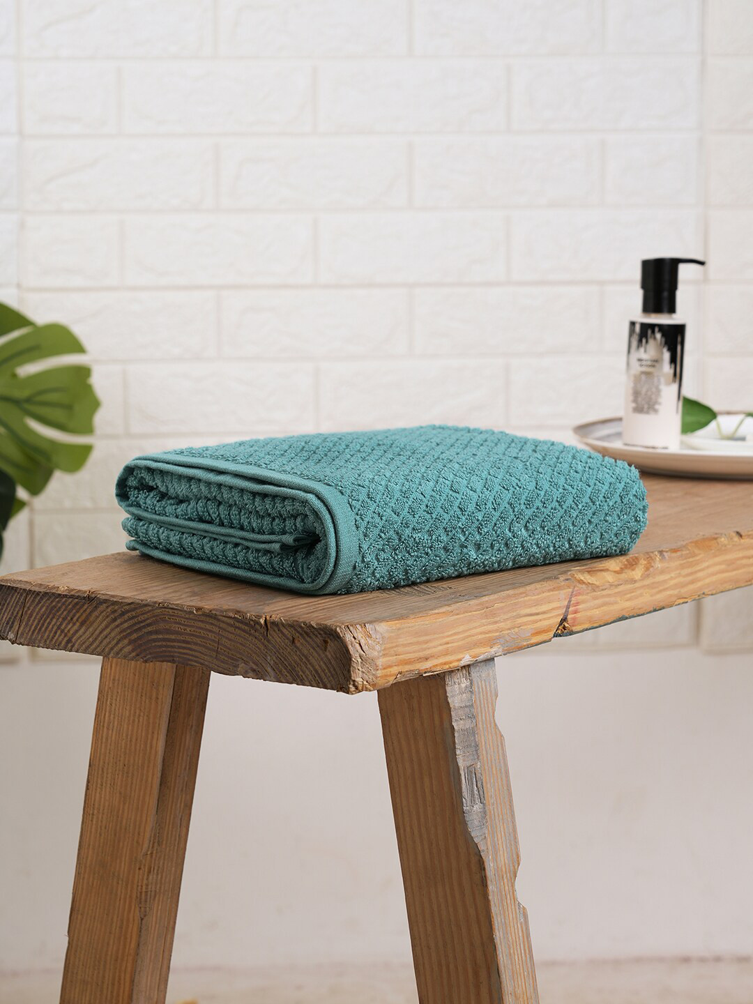 SPACES Genesis Turquoise Blue 400 GSM Pure Cotton Bath Towel