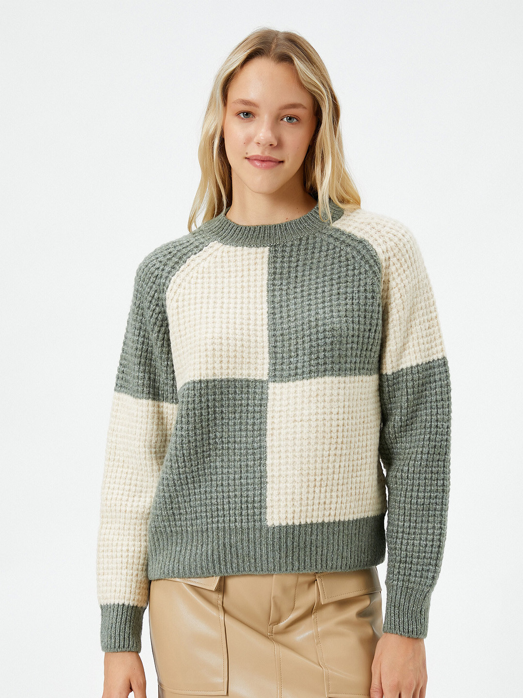Koton Long Sleeves Checked Pullover