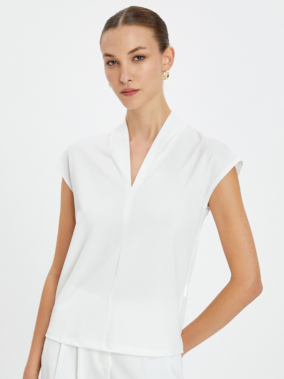 Koton Machine Wash Extended Sleeves Top
